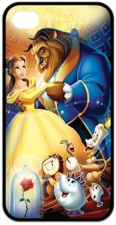 Mystic Zone Beauty and The Beast iPhone 4 Case for iPhone 4/4S Cover Classic Cartoon Fits Case KEK1402