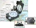 Military Prismatic Sighting Compass w/ Pouch