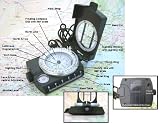Military Prismatic Sighting Compass w/ Pouch