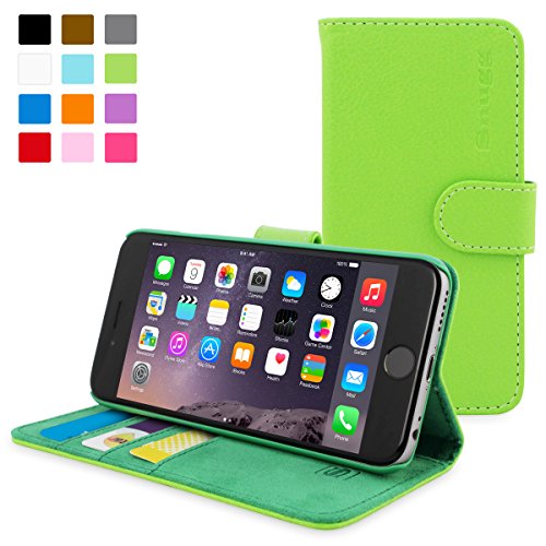 Snugg Leather Wallet Case for iPhone 6 Plus/6s Plus, Green