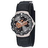 MLB Men's MLB-AGV-BAL Agent Series Baltimore Orioles Velcro Watch