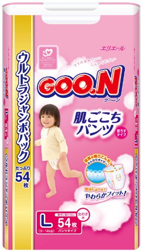 グーン 肌ごこちパンツ Lサイズ 54枚 女の子