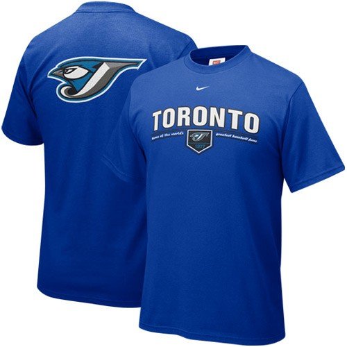 Nike Toronto Blue Jays Royal Blue Arched Date T-shirt