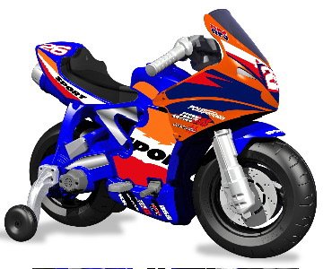 Childrens Toyshop  Toys : Feber Sport Series Rocket Moto GP 6v Battery Powered Motorbike
