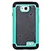CredDeal G352-LGL41C-TLBK-GRID LG Ultimate 2 Case, Hybrid Grid Armor Case LG Ultimate 2/L41C - Teal Black, Blue