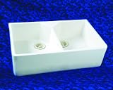 Barclay Double-Basin Fireclay Topmount Kitchen Sink FS31-1BQ