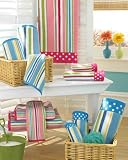 CassaDecor Set of 3 100% Cotton Kids Striped/Polka Dot Towels - Bambini Stripe by Kassatex