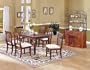 7pcs Velalzquez Metal & Wood Dining Table & 6 Chairs Set