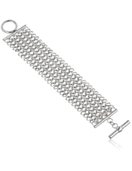 Womens Stainless Steel Mesh Bracelet, 7"