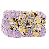 Spoiled Little Mama Lilac Brown Print Diaper Bag Tote