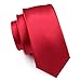Hi-Tie Classic Necktie Set Solid Color Silk Ties for Men