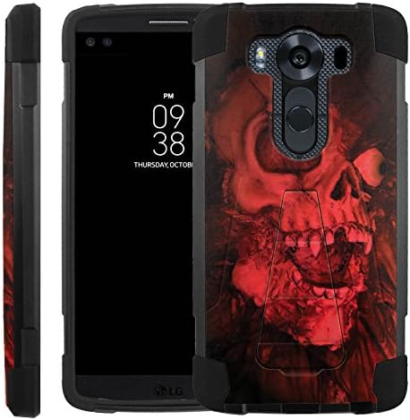 Red Skull [Advance] Rugged [Duel Layer] Hybrid Hard Soft rubber Protective Case [Heavy Duty] Cover drops and impacts for LG V10