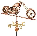 34 &acute; Luxury Polished Copper Chopper Motorcycle Weathervane - B003FVKODE