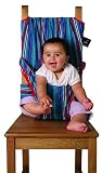 Totseat Chair harness in Blue Stripe