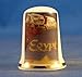 Porcelain China Collectable Thimble - Travel Poster Series Egypt - Free Gift Box
