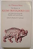 The history of King Richard III ; and, selections from the English and Latin poems