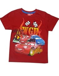 Apparel: Disney Pixar Cars Boys Red Short Sleeve T-Shirt Age 8 Years