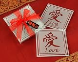 Asian Love Glass Coasters (Set of 72)