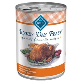 Blue Buffalo Family Favorite Canned Dog Food, Thanksgiving (Pack of 12 12.5-Ounce Cans)