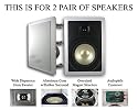 4 MA Audio MAQ-650-ALH204 Home Theater In Wall Surround Sound Speakers