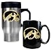 Iowa Hawkeyes NCAA Stainless Travel Mug And Ceramic Mug Set by Great American Products