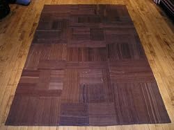 Handmade Turkish Parcha Kilim Rug 6'6"x10'2"