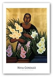 El Mercado De Flores by Nivia Gonzalez 28"x20.75" Art Print Poster