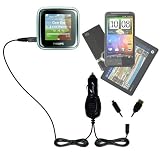 Double Car Charger with tips including a tip for the Philips GoGear SA2925/37 Spark - uses Gomadic TipExchange Technology Double Car Charger with tips including a tip for the Philips GoGear SA2925/37 Spark - uses Gomadic TipExchange Technology