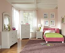 Big Sale Standard Furniture My Room 5 Piece Kids' Daybed Bedroom Set In Pink Velvet