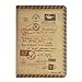 ZLYC Vintage Novelty Envelope Travel PU Leather Waterproof Passport Cover Holder