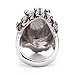 JDZ Amulets Men's Heavy Metal Gothic Lion Head Stainless Steel Biker Ring JewelrySP0555A09