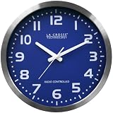 16" Atomic Wall Clock Color: Blue
