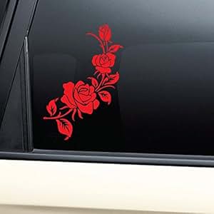Amazon.com: Red Rose Roses Vinyl Decal Car Truck Bumper Window Sticker