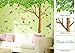Colorful-decals 7.4'(h) X 9.7'(w) More Attachments for Butterflies Extra Large Wall Decor Under the Fresh Green Leaves Quote Green Tree to Enjoy Easy and Relaxed Wall Stickers for Living Room Bedroom Wallpops Decal