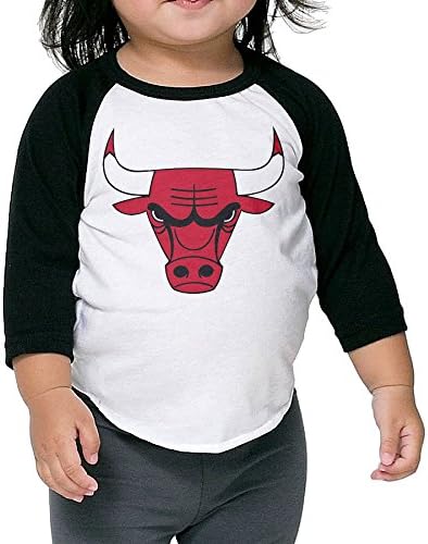 Chicago Bulls Michael Jordan Scottie Pippen Baby Boy Girl 3/4 Raglan T-shirt