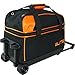 Elite Bowling Basic Double Roller Bowling Bag (Black/Orange)