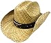 Simplicity Western Men / Women Cowboy Straw Hat with Leather Band