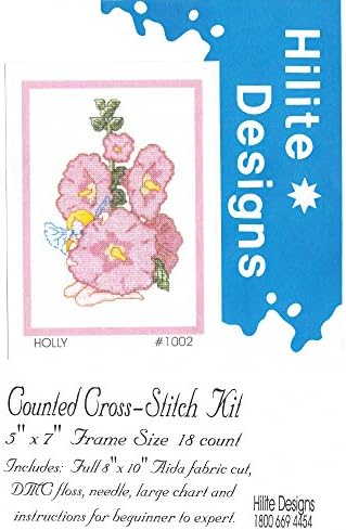 Hilite Design #1002 Holly Counted Cross Stitch Kit