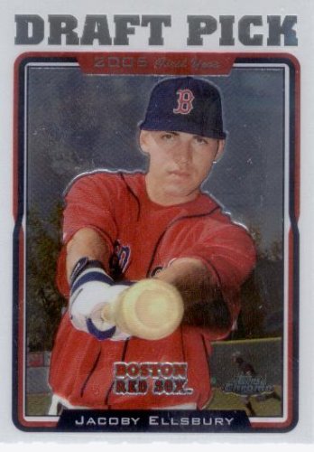 2005 Topps Chrome Update # 202 Jacoby Ellsbury FY RC - Boston Red Sox - Rookie Baseball Card - In Protective Display Case - 2007 World Series Champion!