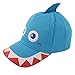ABG Accessories Toddler Boys Cotton Baseball Cap with Assorted Animal Critter Designs, Age 2-4 (Shark Design â€“ Blue)