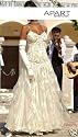Traum Hochzeitskleid Brautkleid Kleid mit Perlen Gr.38 APART NEU Creme