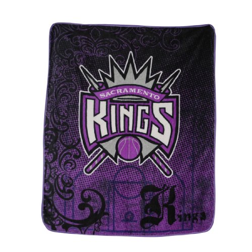 NBA Sacramento Kings Super Soft Plush Thermal Blanket / Fleece Couch Throw - Purple