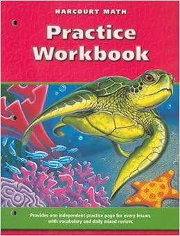 Practice homework workbook harcourt math 5th image