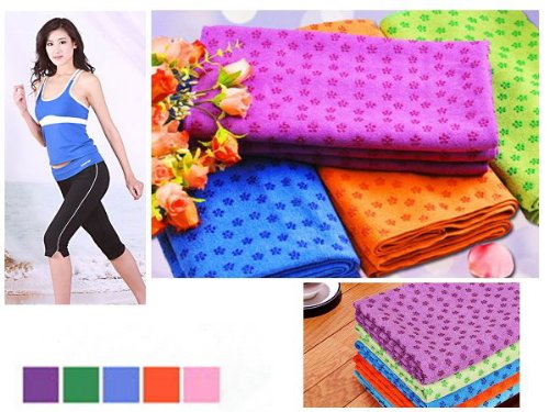 yoga map towel:Pellor(TM) 5 Color Non Skid Yoga Towel Yoga Mat 24