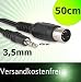 50 cm 0,5 m kurzes audio Kabel 3,5mm Klinke Klinken Stecker stereo an DIN Stecker Midi male Anschlus