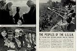 WAR UNITES THE PEOPLES OF THE U.S.S.R. Many citizens of the USSR hate to be called Russians. Their reason is that their country is a federation of 16 union republics among which the people known as the Great Russians are only one. ..... 1943 LIFE Magazine Article, A5151A.