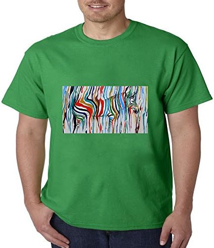 Onlyyousweet Art Zebra Painting Gym Fitness Workwear Sports Super Short Sleeve Mens T-shirt Size XXL