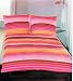 Ibena Mako Satin Bettwäsche Streifen pink 135/200 cm