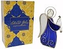 Stained Glass Angel Votive with BONUS Battery Operated Flickering Votive Candle