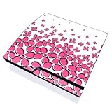 Playstation Slim Skin (PS3 slim) Plus Two Matching Controller Skins - Daisy Field - Pink